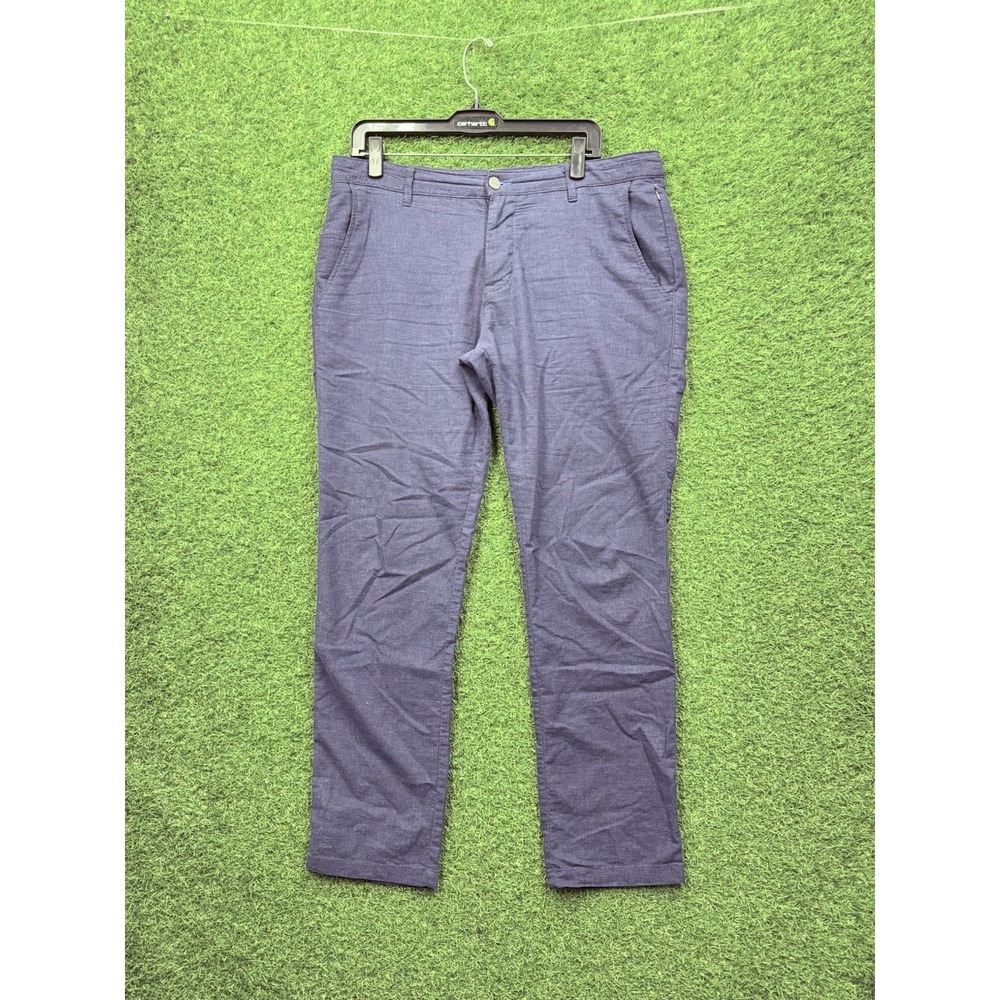 Twillory Performance Pants Mens 34x32 Tailored Fit Navy Blue Technical Fabric